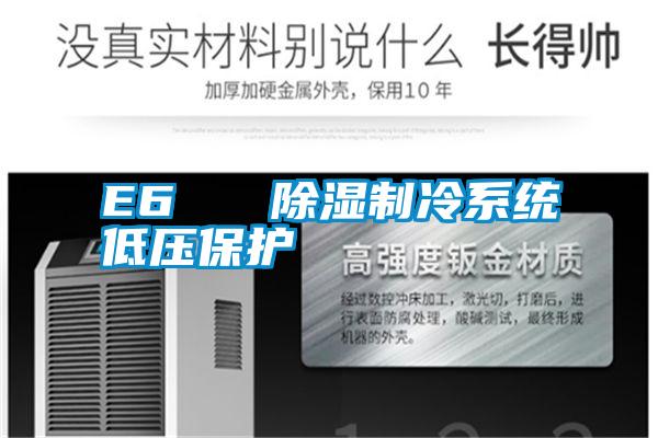 E6 除濕制冷系統低壓保護