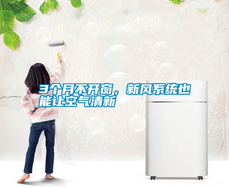 3個月不開窗，新風系統也能讓空氣清新