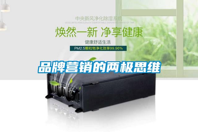 品牌營(yíng)銷的兩極思維
