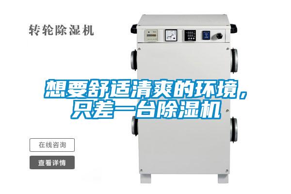 想要舒適清爽的環境，只差一臺除濕機