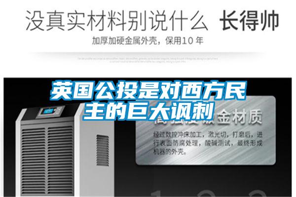 英國公投是對(duì)西方民主的巨大諷刺