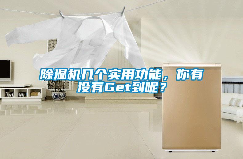 除濕機幾個實用功能，你有沒有Get到呢？