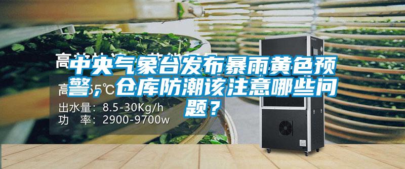 中央氣象臺發布暴雨黃色預警，倉庫防潮該注意哪些問題？