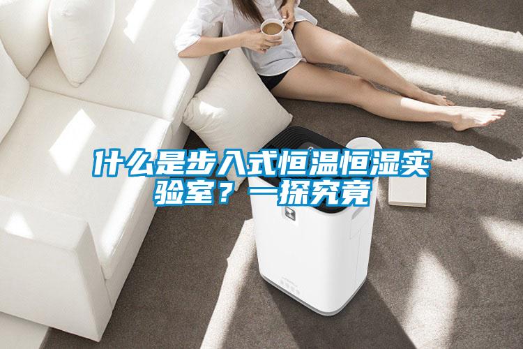 什么是步入式恒溫恒濕實驗室？一探究竟