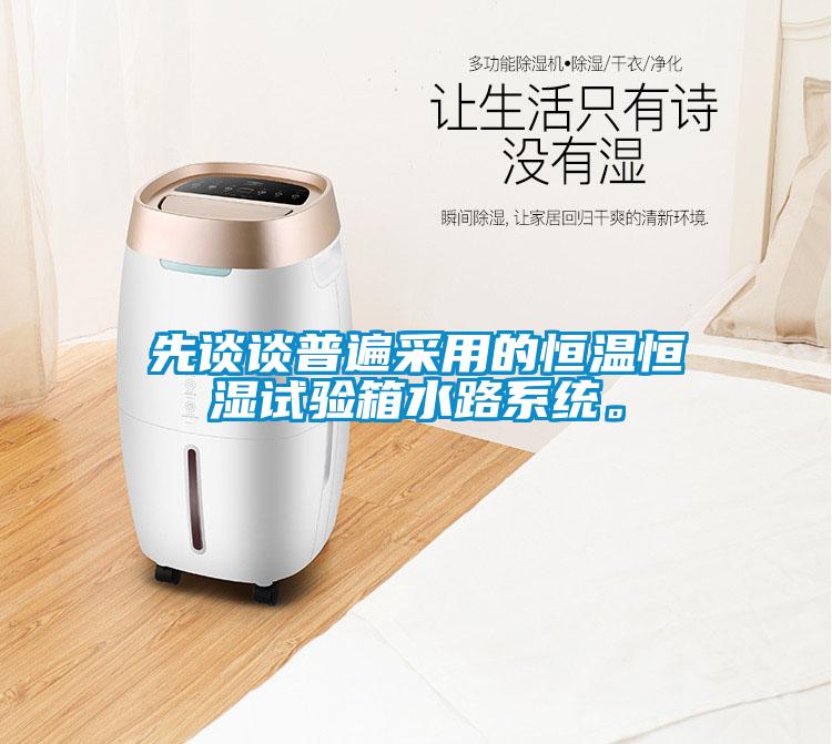 先談?wù)勂毡椴捎玫暮銣睾銤裨囼?yàn)箱水路系統(tǒng)。