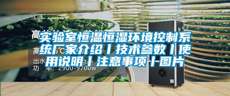 實驗室恒溫恒濕環(huán)境控制系統(tǒng)廠家介紹丨技術參數(shù)丨使用說明丨注意事項丨圖片