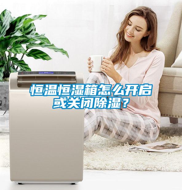恒溫恒濕箱怎么開啟或關閉除濕？