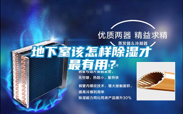 地下室該怎樣除濕才最有用？