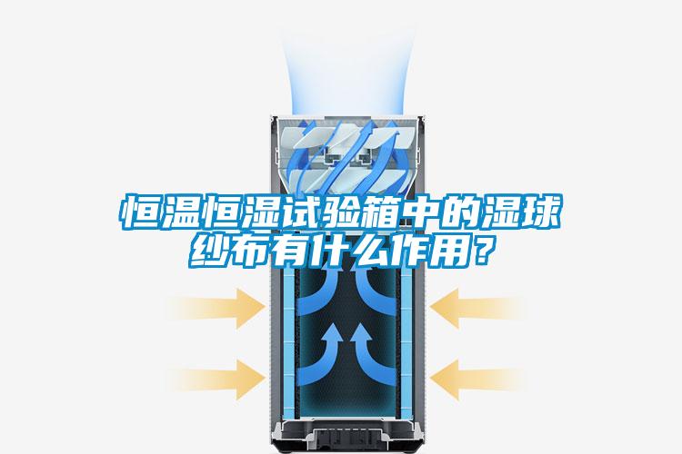 恒溫恒濕試驗箱中的濕球紗布有什么作用？