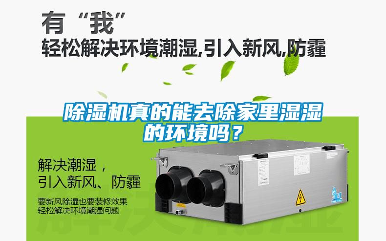 除濕機真的能去除家里濕濕的環境嗎？